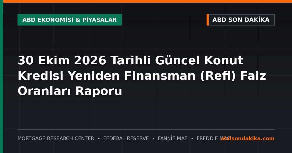 ABD'de konut kredisi ve mortgage piyasasını temsil eden bir ev görseli