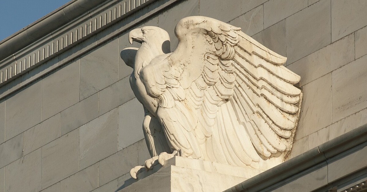 ABD Merkez Bankası Fed ve Washington DC federal binaları genel görünümü
