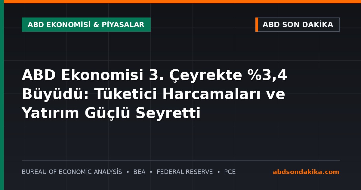 ABD ekonomik büyüme ve GSYİH verileri grafik ve finansal piyasalar