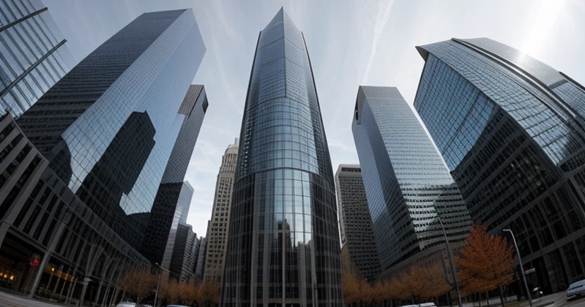 New York'ta finans bölgesi ve gayrimenkul binaları