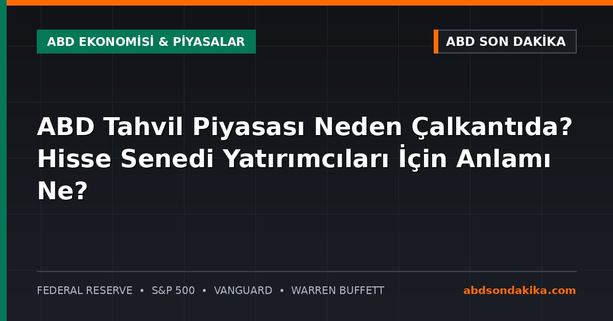 ABD Hazine tahvili ve borsa piyasalarını gösteren finans grafiği