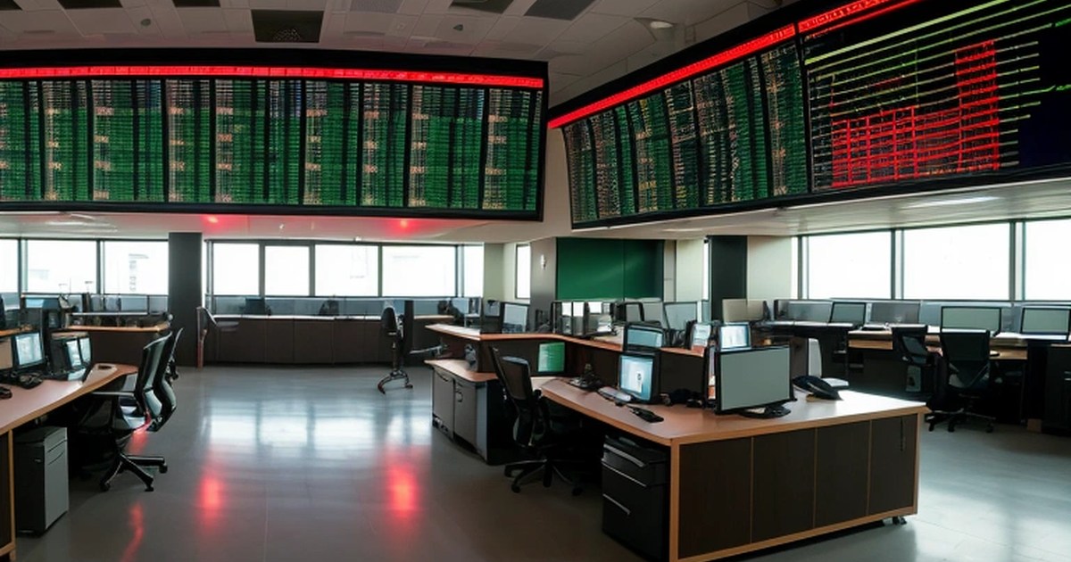 Altın fiyatlarındaki düşüşü simgeleyen borsa ekranı ve grafikler