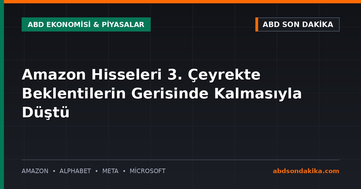 Amazon genel merkezi binası ve dijital borsa grafikleri