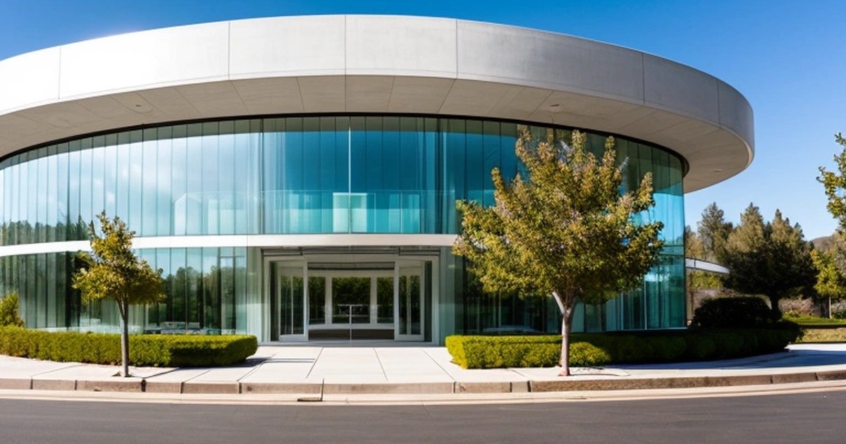 Apple genel merkez binası ve teknoloji ürünleri