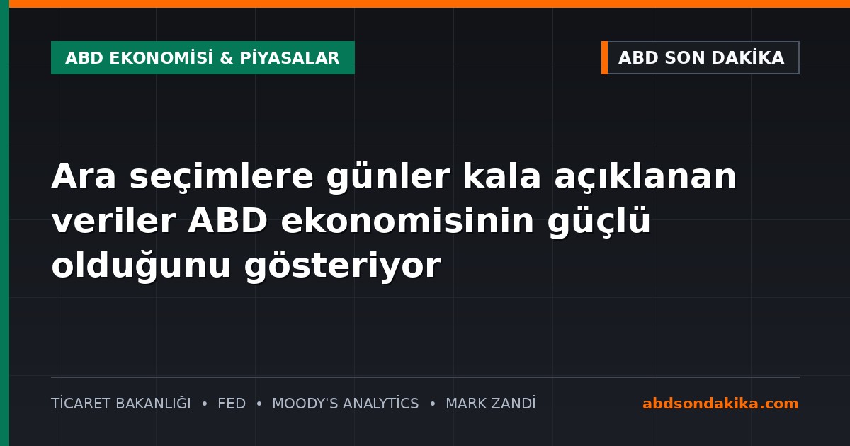 ABD bayrağı önünde Washington DC'deki federal binalar ve ekonomik göstergeler