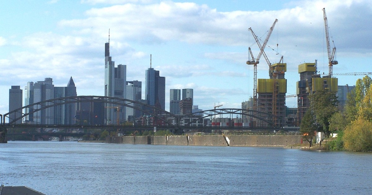 Avrupa Merkez Bankası binası Frankfurt Almanya