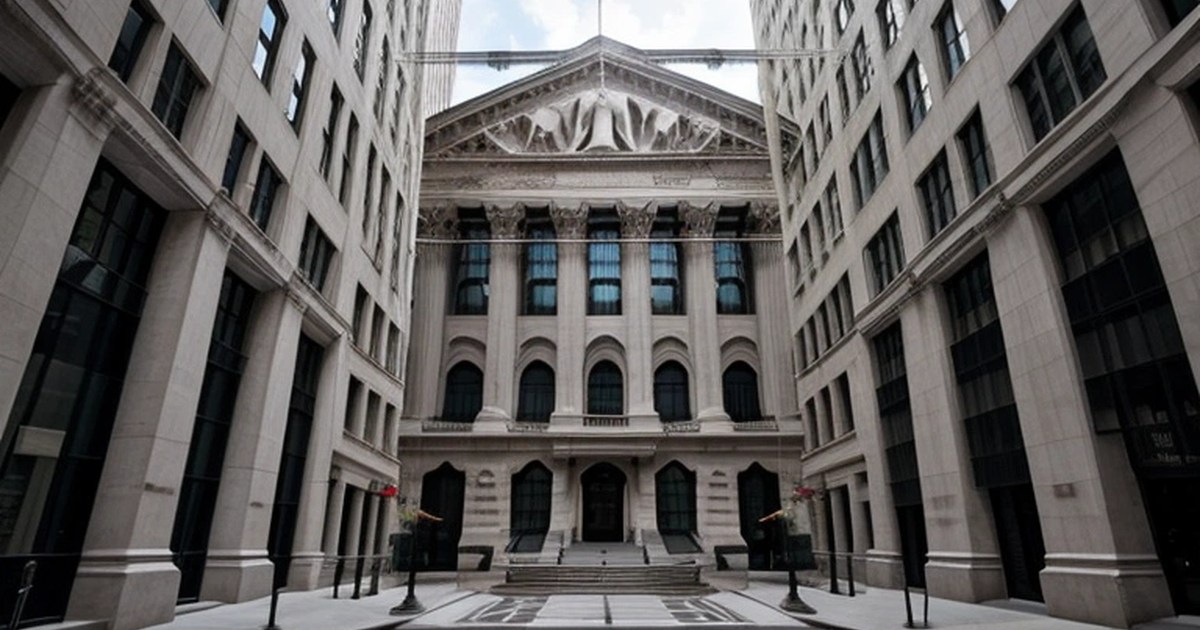 New York Borsası ve Wall Street finans merkezi dış görünümü