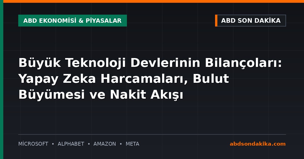 Wall Street ve teknoloji devlerinin bilançoları ile yapay zeka yatırımları
