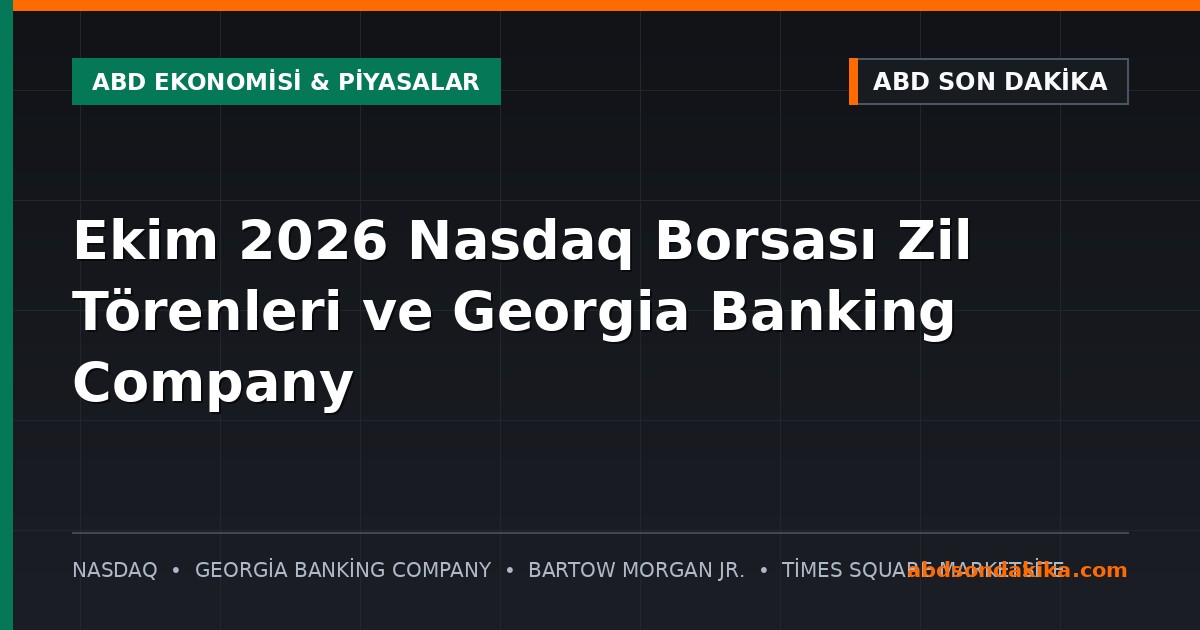 Times Square Nasdaq MarketSite stüdyosu ve zil töreni