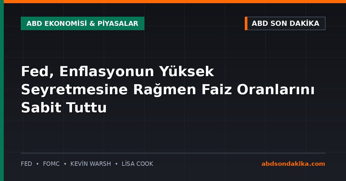 Fed Başkanı Kevin Warsh basın toplantısında konuşurken
