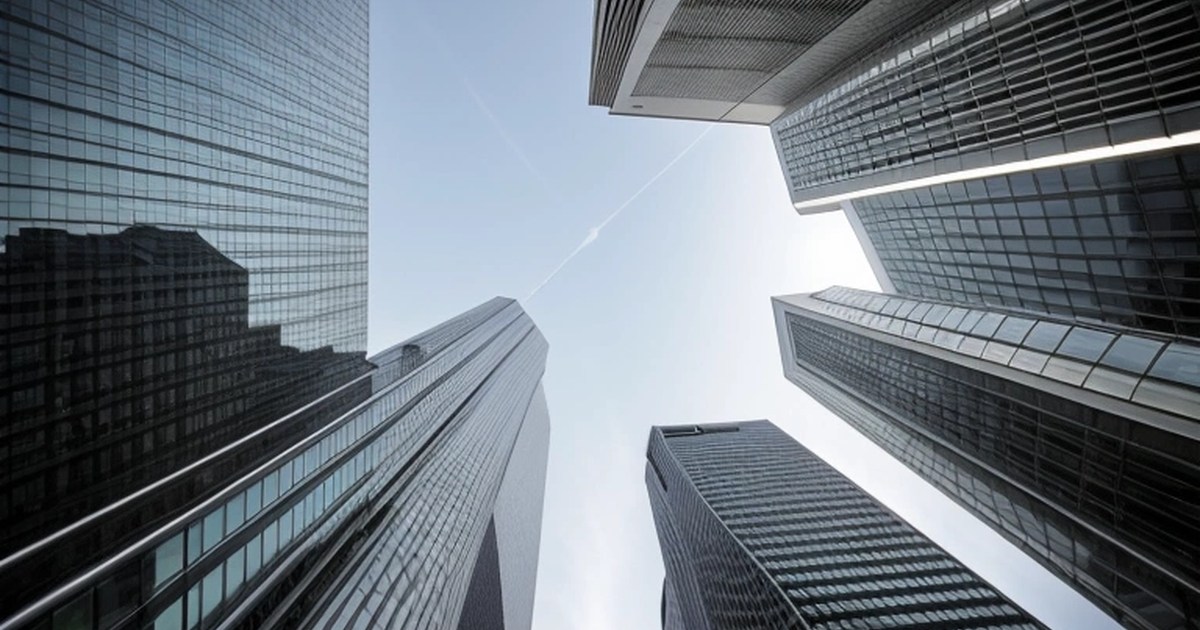 New York'taki JPMorgan Chase genel merkez binası ve Wall Street finans bölgesi