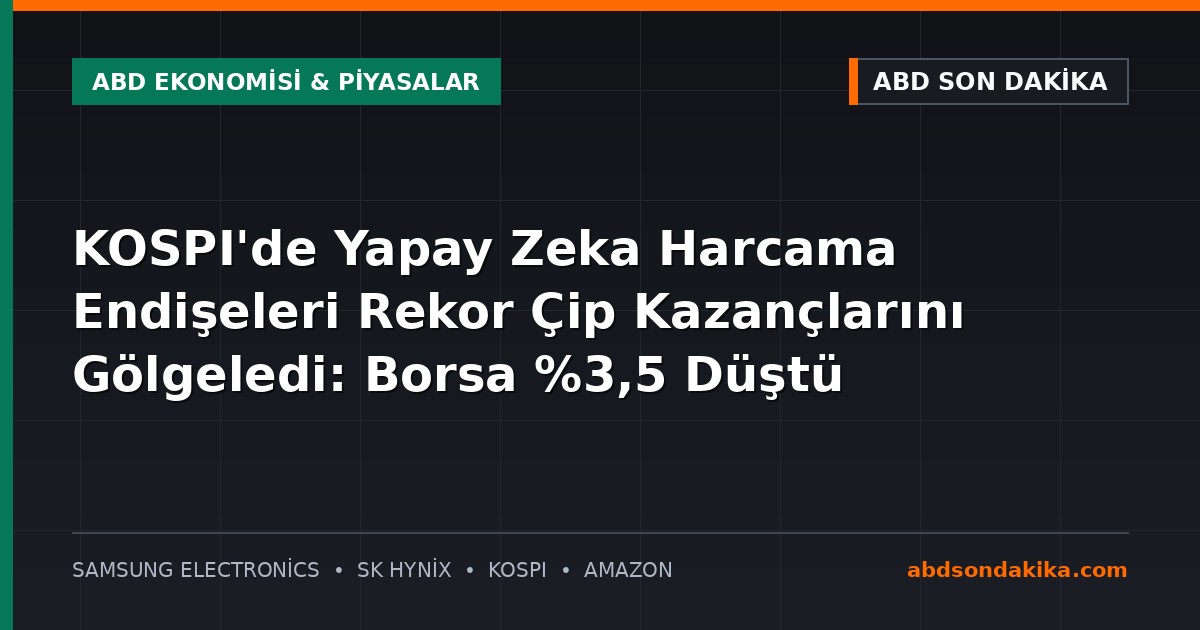 Güney Kore borsası KOSPI endeksi ekranı
