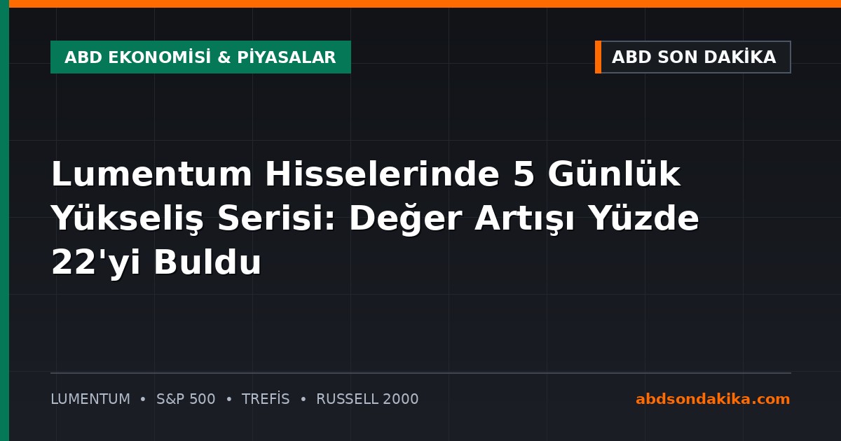 Lumentum hisse senedi grafiği ve borsa ekranı