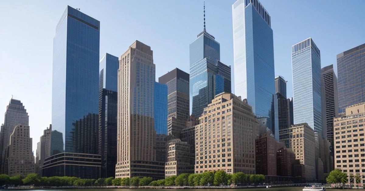 Nasdaq borsası binası ve dijital finans grafikleri