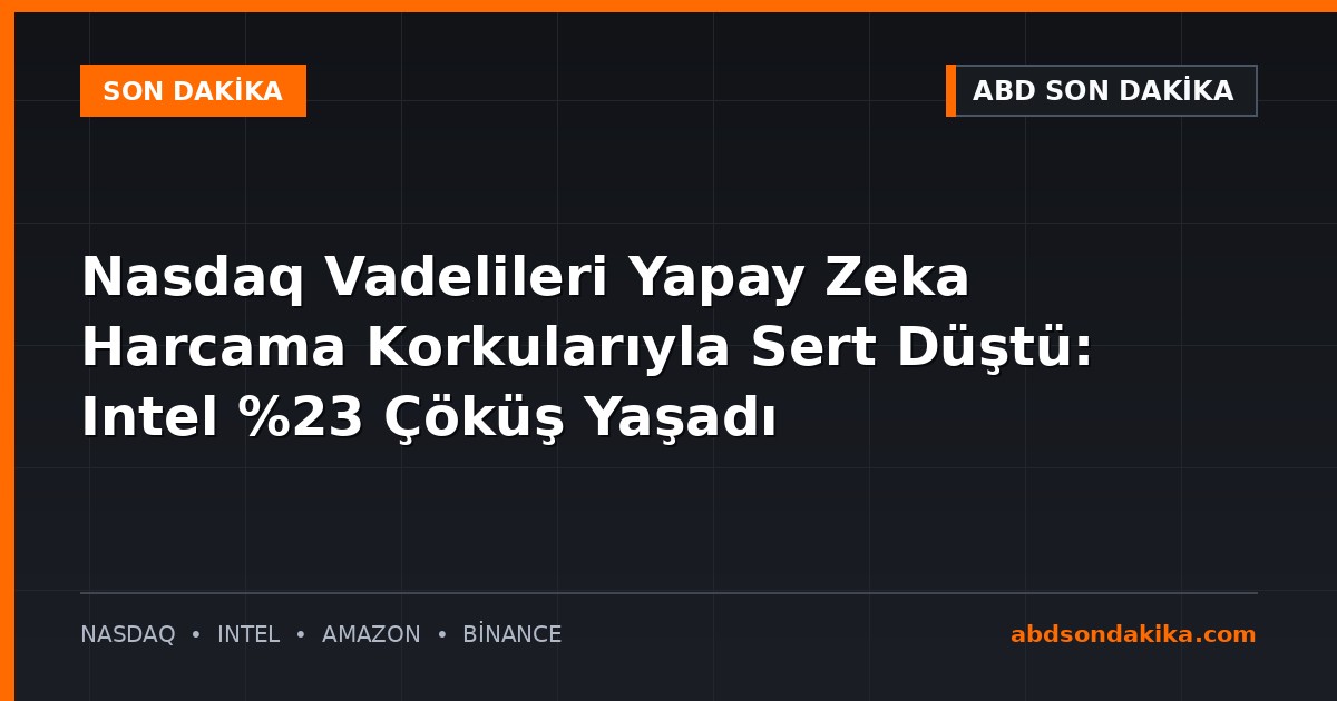 Wall Street ve teknoloji borsası binaları önünde finansal grafikler ve Nasdaq piyasa tablosu