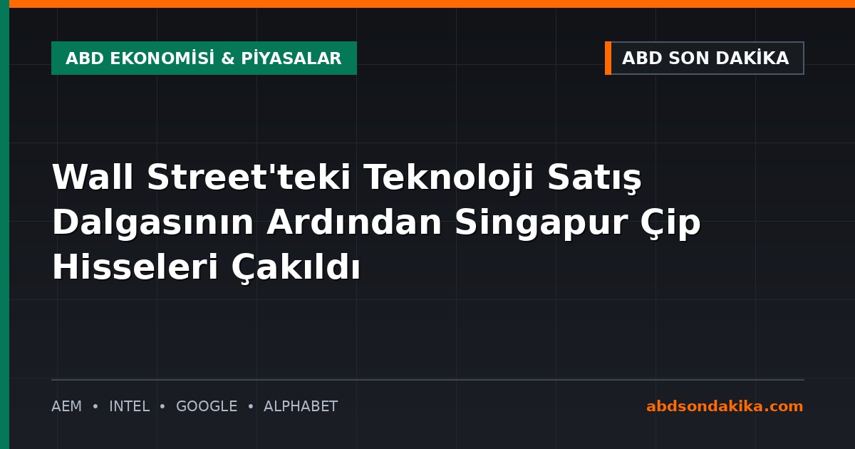 Wall Street ve teknoloji piyasalarındaki düşüşü temsil eden borsa ekranı
